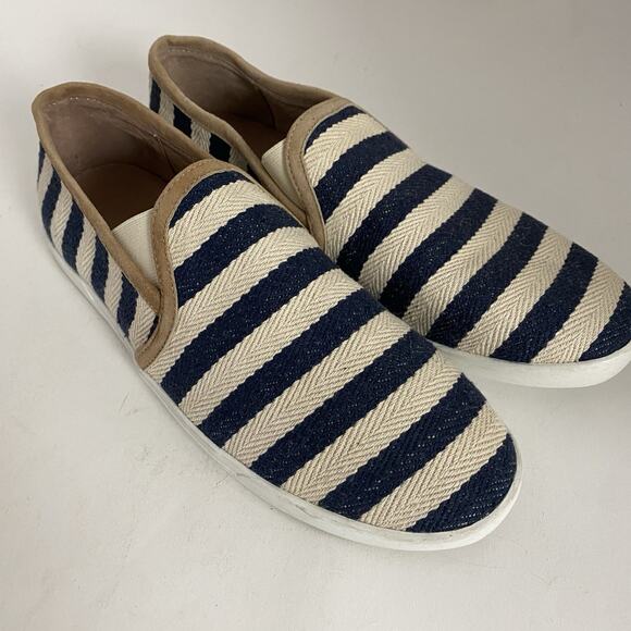 Joie Kidmore Slip-On Sneakers Women’s Size EUR 40 Stripe Canvas Nautical Summer - Picture 4 of 11